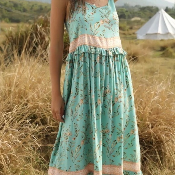 NEW! Boho, mint green floral,adjust strap, vintage vi… - Picture 9 of 11